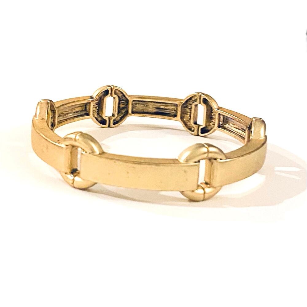 Gold Stretch Bangle Bracelet